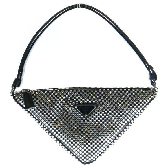 Prada Triangle Shoulder Bag Black - Picture 1 of 6